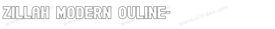 Zillah Modern Ouline字体转换